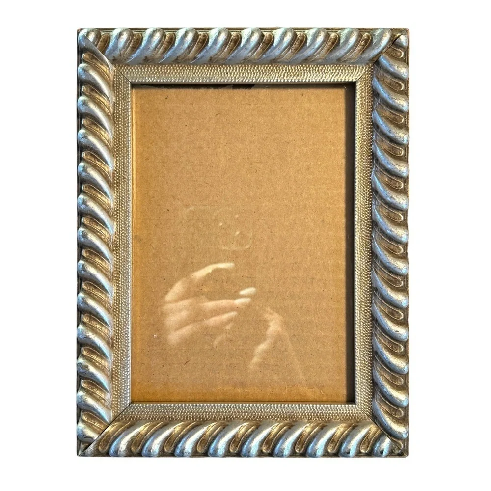 Ornate Silver Twisted Picture Frame